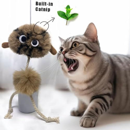 Cat Toys for Indoor Cats,Interactive Door Hanging Cat Toys Attached with Catnip/Feathers/Birds/Mouse Toys for Cats/Kitten Toys(3 Pack) - size: 002