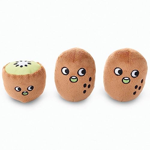 HugSmart Pet – Squeaky Hide and Seek Plush Dog Toys | Cute Interactive Plush Puzzle Toys for Small/Medium Dogs (Small, Kiwi Juice)