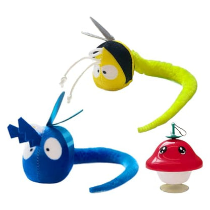 Simulated Chirping Bird Cat Toy - 15x6x8cm Touch Activated Plush Catnip | Pet Enrichment Teaser Toy | Battery Powered Interactive Puppy Playthings for Indoor Kitten Enrichment Playing Training