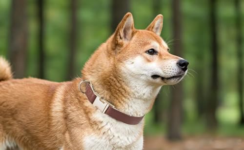 Soft Classic Leather Dog Collar Heavy Duty Padded Collars with Metal Buckle for Puppy Small Medium Dogs (Brown,XS) - color: Brown, size: XSmall