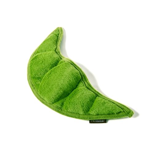 P.L.A.Y. Cute Plush Dog Toys - Fruit & Vegetable Themed Durable Squeaker Chew Toy, Great for Puppies & Small, Medium, Large Dogs - Machine Washable, Recycled Materials (Garden Fresh Peapod, Medium) - color: Peapod, size: Medium