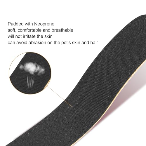 Dog Collars Adjustable for Medium Dogs,Heavy Duty Waterproof Dog Collar with Quick Release Buckle,Girl Boy Female Male Reflective Nylon Dog Collar with Soft Neoprene Padded,M,Camel - color: Camel, size: Medium