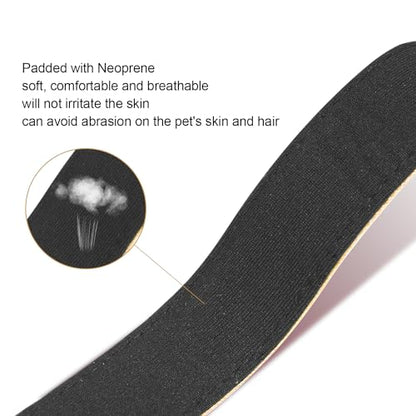Dog Collars Adjustable for Medium Dogs,Heavy Duty Waterproof Dog Collar with Quick Release Buckle,Girl Boy Female Male Reflective Nylon Dog Collar with Soft Neoprene Padded,M,Camel - color: Camel, size: Medium