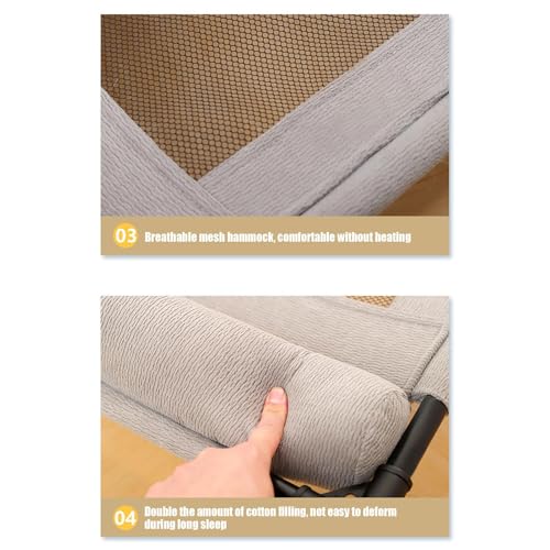Elevated Dog Beds - Cooling Breathable Outdoor Dog Bed, Washable Pet Sofa for Sleeping Play | Summer Hot Weather Puppy Senior Kitty Bunny Home Bedroom Living Room Offices Patio Backyard - color: Gray