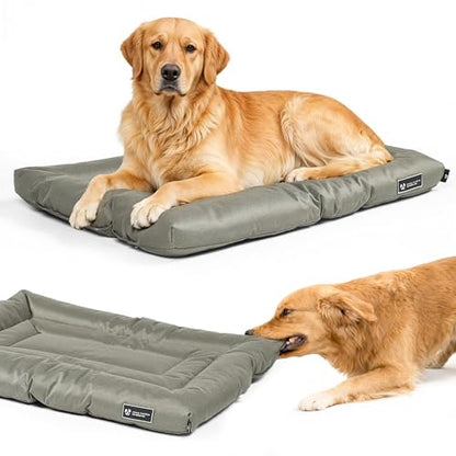 Dog Crate Mat – Chew Resistant Dog Bed for Crate, Soft Yet Durable Crate Pad Chew Proof, Machine Washable Dog Bed for Chewers, Multiple Sizes (Xtra-Large) - size: X-Large