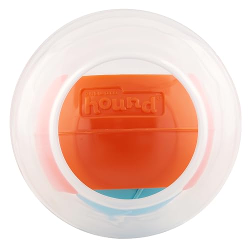 Outward Hound Nina Ottosson Topsy Treat Ball Dog Puzzle Interactive Treat Puzzle Dog Enrichment Dog Toy, Level 1 Beginner, Orange - color: Blue