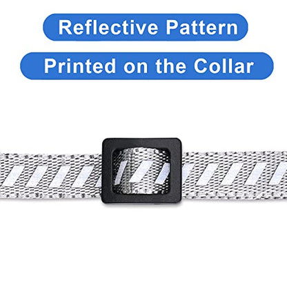 Pawtitas Personalized Cat Collar with Breakaway Safety Release Buckle Adjustable Length | Cat Collar with Custom Embroidered for Your Pet's Name and Phone Number | Grey Cat Collar with Removable Bell - color: Personalized Grey