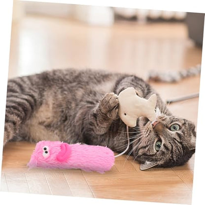 UPKOCH Catnip Plush Toy for Cats Chew Interactive Pillow Toy Soft and Safe Pet Plaything for Indoor and Outdoor Fun Boredom Relief Cat Catnip
