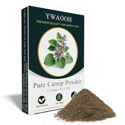 Premium Catnip for Cats & Kittens – Cold-Processed, High Potency Nepetalactone, 100% Pure Organic Leaf-Only Catnip for Toys, Scratchers, Refills, Stimulates Play & Protects Furniture - 15g - size: 15g