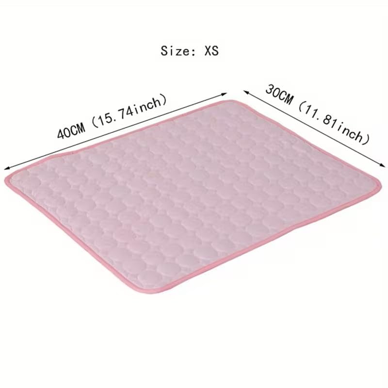 1pcs Dog Bed Cover Pet Blanket for Furniture Bed Couch Sofa Reversible, Breathable, Washable Pet Blankets, Dog Cooling Mat, Pink, 40 * 30cm - color: Pink, size: 40*30cm