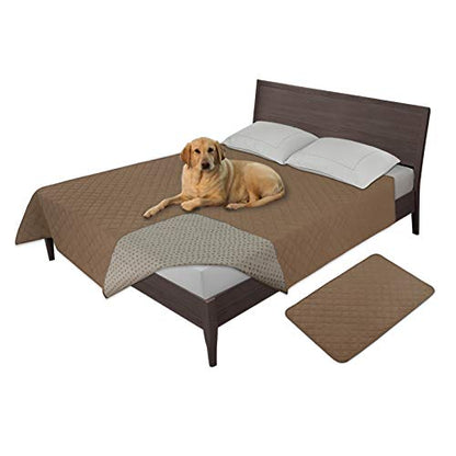 Easy-Going 100% Waterproof Dog Bed Cover, Non-Slip Pet Blanket for Furniture, Washable Couch Cover, Repleasement Sofa Cover (52X82 in,Camel) - color: Camel, size: 52x82 in