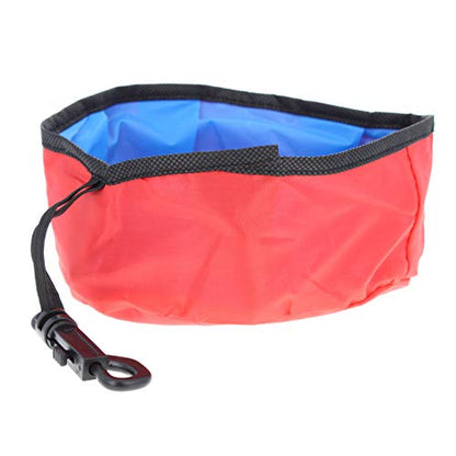 ASR Outdoor Dog Water Bowl Folding Collapsible Pet Travel Food Dish for Hiking and Camping