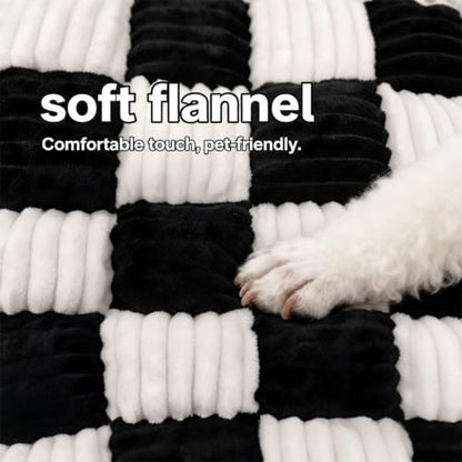 59"x27.6" Thickened Backseat Dog Bed Mat, Non-Slip Pet Car Seat Blanket with Laundry Bag, High-Resilience PP Cotton, Washable, for Backseat Extenders & Seat Covers, Black & White - color: Black&White