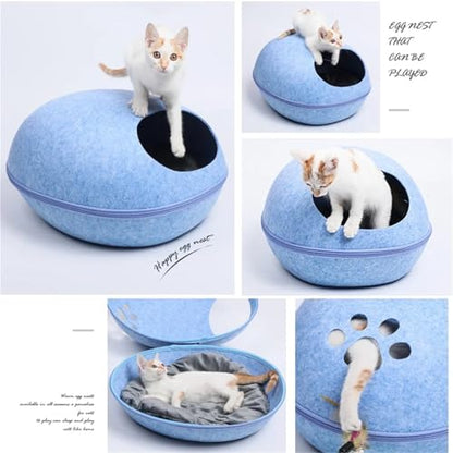 Cozy Cat Bed, Removable Pet House for Cats, Breathable Puppy & Cat Pet Supplies(B)