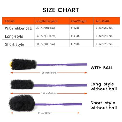 Dog Rope Toy,Dog Bungee Chaser Toy 100% Sheepskin,Sheep Smell Tug Toy for All Breeds (Purple, with Rubber Ball) - color: Purple, size: With Rubber Ball