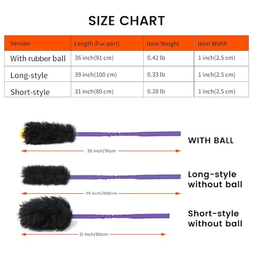 Dog Rope Toy,Dog Bungee Chaser Toy 100% Sheepskin,Sheep Smell Tug Toy for All Breeds (Purple, Long Without Ball) - color: Purple, size: Long Without Ball