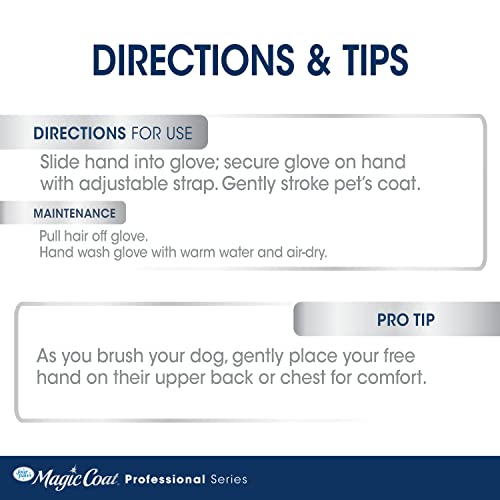 Four Paws Magic Coat Professional Series Comfort Tips Deluxe Dog Grooming Glove