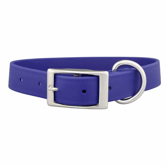 dogIDs Waterproof Soft Dog Collar - Odor Resistant, Safe, Comfortable, Durable, Adjustable, Made in the USA - Blue, 1 in X 18 in (Fits Neck Sizes: 16-20 in) - color: Blue, size: 1 in X 18 in (Fits Neck Sizes: 16-20 in)
