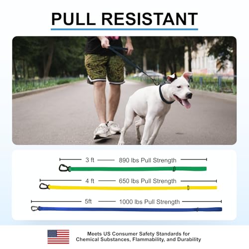 Essential Biothane Dog Leash for Small, Large, Medium Dogs - Waterproof - Dog Training - Locking Carabiner - 3/4 in x 4 ft Long - Caramel Brown - color: Caramel Brown, size: 3/4 In x 4 Feet