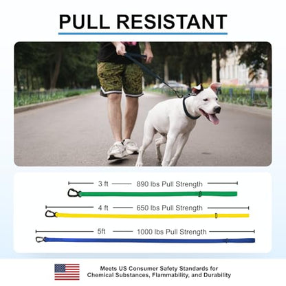 Essential Biothane Dog Leash for Small, Large, Medium Dogs - Waterproof - Dog Training - Locking Carabiner - 3/4 in x 4 ft Long - Caramel Brown - color: Caramel Brown, size: 3/4 In x 4 Feet