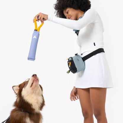OllyDog Tugger | Durable Dog Tug Toy | Recycled | Tough Dog Bite Pillow | Handle | Interactive Pull Toy | Fetch & Training (Blue Heron) - color: Blue Heron