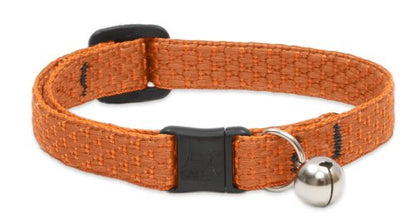 LupinePet Eco 1/2" Pumpkin Cat Safety Collar with Bell , 8-12" - color: Pumpkin