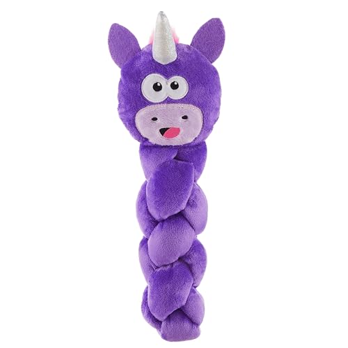 Outward Hound by Nina Ottosson Twistiez Interactive Plush Dog Treat Puzzle, Unicorn, Purple - color: Twistiez Unicorn