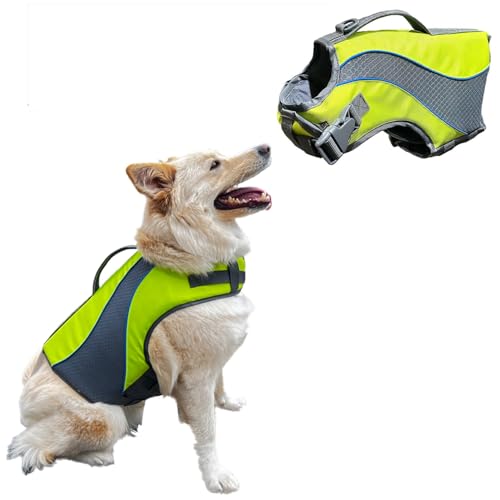 KONG HydroPro Dog Flotation Life Jacket Vest, Swimming Float Aid with Safety Handle, Adjustable Comfortable Durable Preserver High Buoyancy Coat (Small) - size: Small