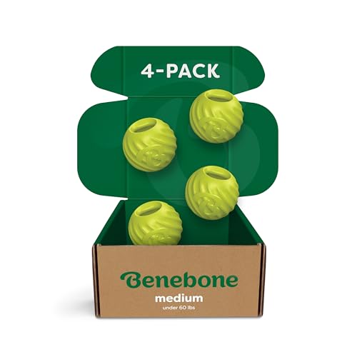 Benebone Rubber Ball, 4-Pack - size: 4 Pack, style: Ball