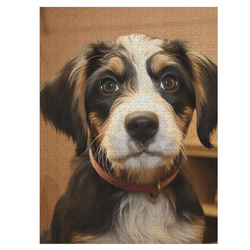500 PCS Jigsaw Puzzle for Adults Personalized Picture Puzzle Dog Training Customized Wooden Puzzle for Family, Birthday, Wedding, Game Nights Gifts