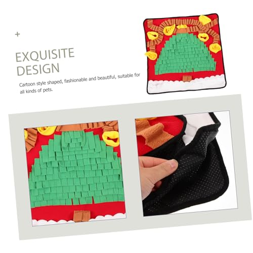 BESPORTBLE Pet Snuffle Mat for Dogs Washable Slow Feeder Multi-Functional Foraging Mat for Sniffing and Training Lint Material for Indoor and Outdoor Use