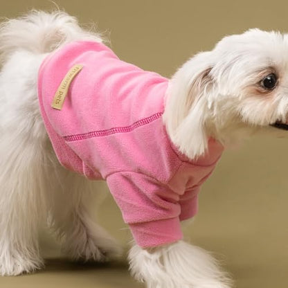 Fitwarm 3 Pack Classic Fleece Sweatshirt for Small Dogs and Cats, Pullover Jumper in Pink, Rose and Baby Pink - color: Pink-Rose-Baby Pink, size: Small