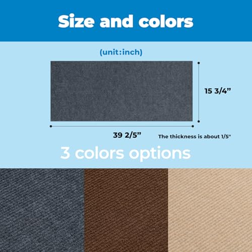 Best Pet Supplies Catify Cat Scratcher, Fun Interactive Scratchers, Posts, Poles, Claw Safe, Furniture Saver Indoor Play Support Natural Cat Behaviors Heavy Duty - Gray, 39.4 x 15.8 - color: Gray Mat - 39.4 x 15.8"
