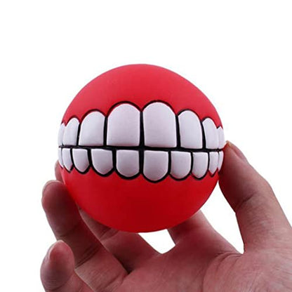 7.5cm Interactive Dog Toys Teeth Cleaning Chewing Playing Balls Dental Rubber Ball for Small Medium Large Dog