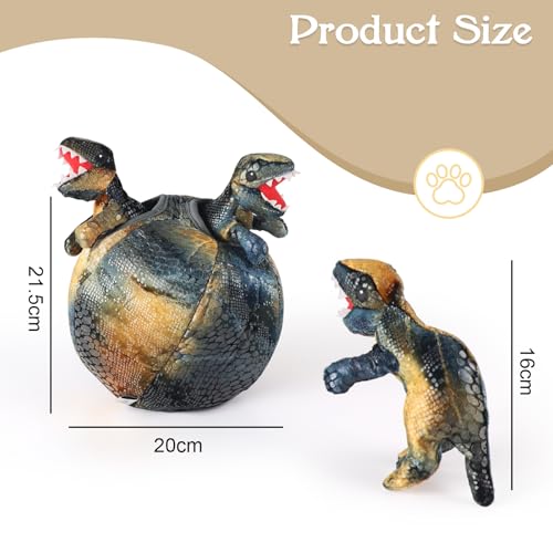 Squeaky Dog Toys, Dinosaur Puppy Toys, Plush Interactive Dog Toys for Small Medium Dogs, Enrichment Hide and Seek Dog Toy - style: Dinosaur