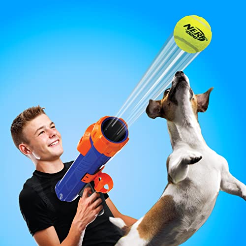 Nerf Dog Tennis Ball Blaster Dog Toy - size: 20 Inch Large Blaster with 4 Balls
