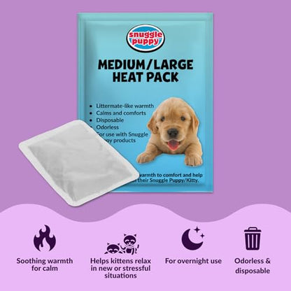 Snuggle Kitty Heartbeat Cat Toy for Kittens and Cats with Real-Feel Pulse and Heat Pack, Calming Sleep Aid for Cat Anxiety, New Kitten Essentials - Grey and White - color: Grey & White