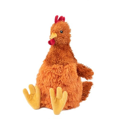Best Pet Supplies Interactive Squeaky Dog Chew Toy, Ideal Dog Toys for Chewers, Small, Medium & Large Dogs, and Fetch Lovers - Crinkle Chicken (Brown, Beige, Wine Red), Large - color: Crinkle Chicken (Brown, Beige, Wine Red), size: Large