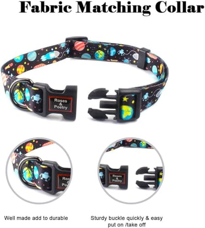Roses&Poetry Dog Collar with Colourful Star Patterns, Adjustable Durable Puppy Collars for Small Medium Large Dogs (Star-XS) - color: Star, size: XS