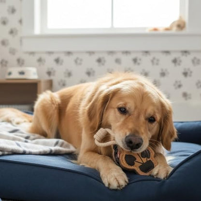 Natural Jute Dog Chew Toy – Tough & Durable Plant-Shaped Puppy Toy, Safe Teething Chew, Interactive Training & Play Toy for Small, Medium & Large Dogs - style: Plant Shape