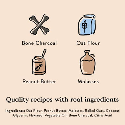 Bocce's Bakery Lumps of Coal Recipe Treats for Dogs, Wheat-Free Everyday Dog Treats, Made with Real Ingredients, Baked in The USA, All-Natural Soft & Chewy Cookies, Peanut Butter & Molasses, 6 oz - size: 6 Ounce (Pack of 2)