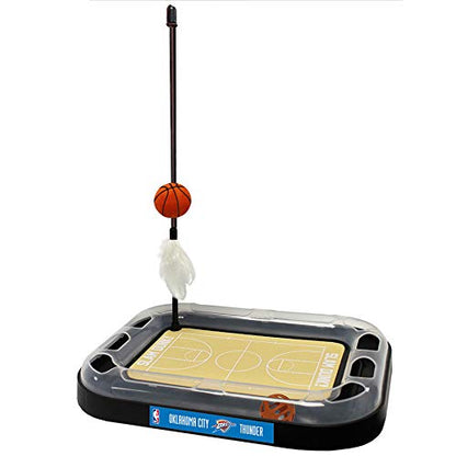 Oklahoma City Thunder Basketball Cat Scratcher Toy - color: Oklahoma City Thunder