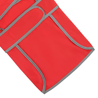 HDE Dog Raincoat with Clear Hood Rain Jacket Poncho for Small Medium Large Dogs Red - S - color: Red, size: Small
