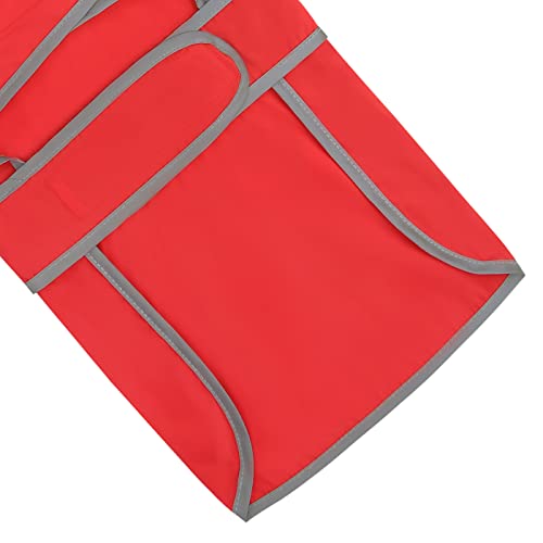 HDE Dog Raincoat with Clear Hood Rain Jacket Poncho for Small Medium Large Dogs Red - XL - color: Red, size: X-Large