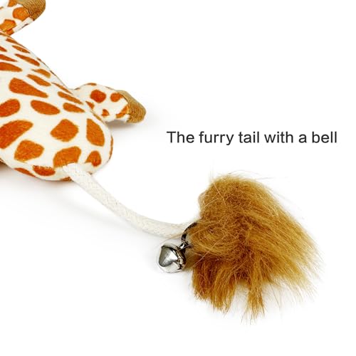 TTcat Catnip Silvervine Matatabi Pillow for Cats & Kittens,Cat Kicker Toy,Crinkle Sound Toy,Large Size Cat Pillow Soothing Plush(Giraffe). - color: Giraffe