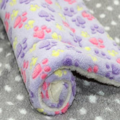 Super Soft Fluffy Premium Flannel Pet Blanket Washable Shaggy Plush Calming Dog Blankets Flannel Throw for Small Medium Large Dogs Cats (Color : Purple, Size : S 35 * 27CM/13.7 * 10.6IN)
