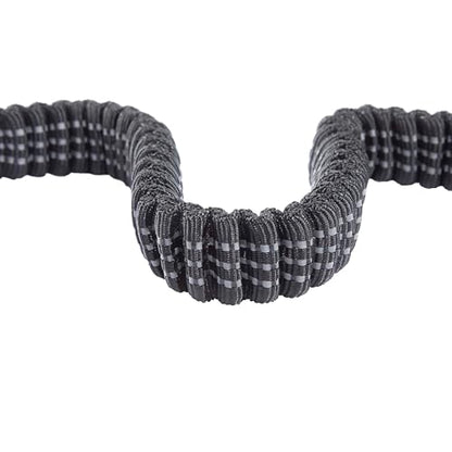 Carhartt Pet Durable Nylon Webbing Shock Absorbing Leash for Dogs, Reflective Stitching for Visibility, Black, Large - color: Black