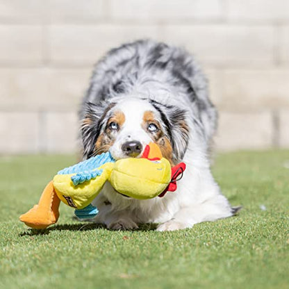 Huxley & Kent Slappies for Dogs | Squeak & Shake Dog Toy | No Stuff Tummy with Squeaky TPR Ball in Head | Simulates Hunting Nature for Dogs (Kernal, Small) - size: Small, style: Kernal