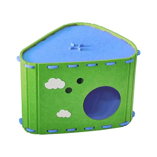 Felt Cat House Hideaway Sturdy Furniture Protector Pet Sleeping Bed Grinding Claw Cozy Portable Practical Cat Bed Cave- Green - color: Green