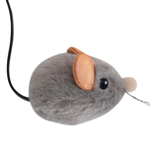Catstages Squeak Squeak Mouse Cat Toy with Touch-Activated Sound & Catnip, Gray - color: Squeak Squeak Mouse, size: 1 Count (Pack of 1)